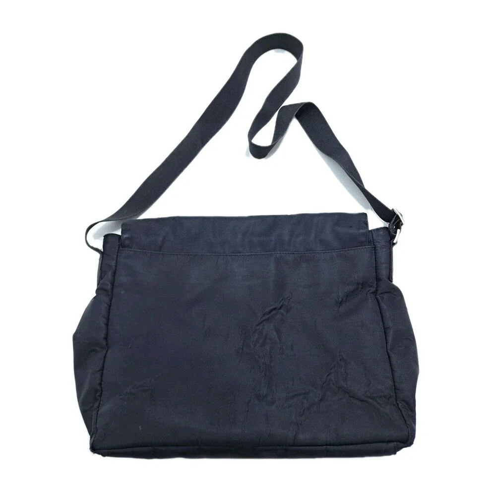 Gap Canvas Messenger Bag Black Shoulder Crossbody Vintage Y2K Basic